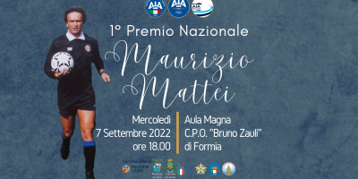 Accredito stampa 1° Premio Maurizio Mattei – mercoledì 7 settembre 2022